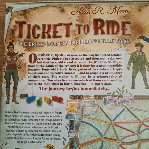 Days of Wonder Ticket to Ride Train Adventure Board Game, Alan R. Moon- Complete - Picture 11 of 13